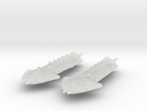 Cardassian Fleet Tender 1/10000 x2 in Clear Ultra Fine Detail Plastic