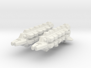 Cardassian Military Freighter 1/7000 AW x2 in White Natural Versatile Plastic