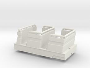 Schwarzkopf rollercoaster passenger car in White Natural Versatile Plastic: 1:87 - HO