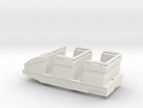 Schwarzkopf rollercoaster front car in White Natural Versatile Plastic: 1:87 - HO