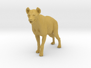 Spotted Hyena 1:12 Standing Male in Tan Fine Detail Plastic