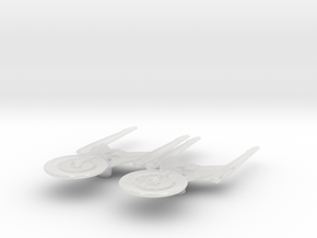 Crossfield Class 1/15000 Attack Wing x2 in Clear Ultra Fine Detail Plastic
