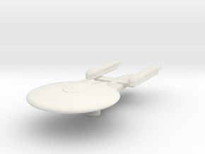 Excelsior Study II (2 nacelles) 1/8500 Attack Wing in White Natural Versatile Plastic