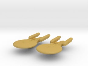 Excelsior Study II (2 nacelles) 1/20000 x2 in Tan Fine Detail Plastic