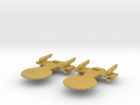 Excelsior Study II (4 nacelles) 1/15000 x2 in Tan Fine Detail Plastic