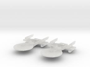 Excelsior Study II (4 nacelles) 1/15000 x2 in Clear Ultra Fine Detail Plastic