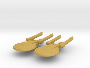 Excelsior Class (NCC-1701-B Type) 1/15000 x2 in Tan Fine Detail Plastic