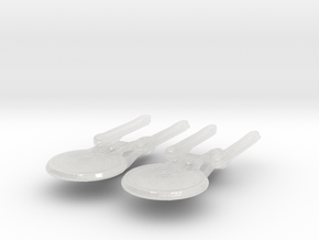 Excelsior Class (NCC-2000 Type) 1/15000 x2 in Clear Ultra Fine Detail Plastic