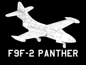 F9F-2 Panther in White Natural Versatile Plastic: 1:220 - Z
