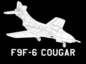 F9F-6 Cougar (Clean) in White Natural Versatile Plastic: 1:220 - Z