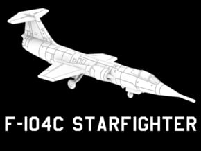 F-104C Starfighter (Clean) in White Natural Versatile Plastic: 1:220 - Z