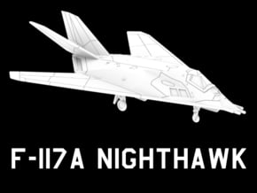 F-117A Nighthawk in White Natural Versatile Plastic: 1:220 - Z