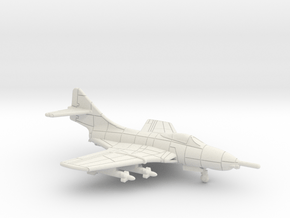 F9F-6 Cougar (Loaded) in White Natural Versatile Plastic: 6mm