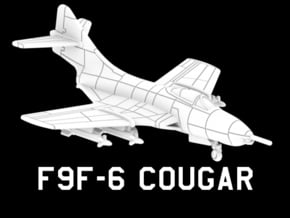 F9F-6 Cougar (Loaded) in White Natural Versatile Plastic: 1:220 - Z