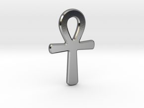 Silver Ankh in Polished Silver