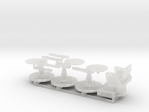 Game Pieces Federation (TOS) in Clear Ultra Fine Detail Plastic