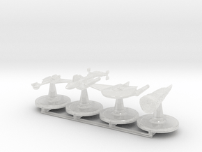 Game Pieces Enemies (TOS) in Clear Ultra Fine Detail Plastic