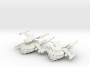 Gorn Battlecruiser (TOS-R) 1/2500 x2 in White Natural Versatile Plastic