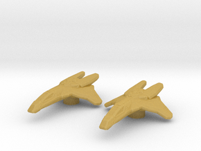 Gryphon Class Fighter 1/700 Attack Wing x2 in Tan Fine Detail Plastic
