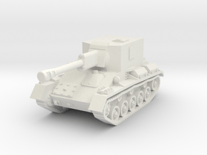 SU-76 IS-10 Tank Destroyer 1/56 in White Natural Versatile Plastic