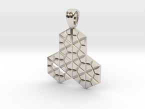 Hexagon tilings in Rhodium Plated Brass