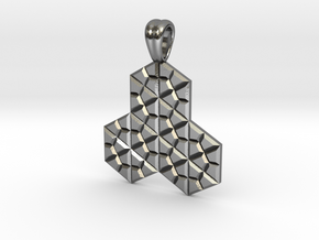 Hexagon tilings in Polished Silver