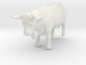 Printle Animal Cow 03 - 1/24 in White Natural Versatile Plastic