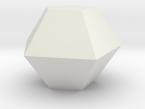 17. Pentagonal Bifrustum - 1in in White Natural Versatile Plastic