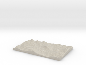 Model of Lake Grant in Natural Sandstone