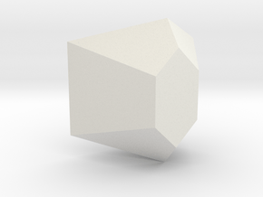 03. Elongated Sphenoid Hendecahedron - 1in in White Natural Versatile Plastic