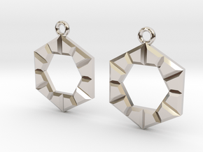 Hexagon in hexagon in Platinum
