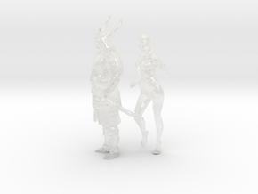Printle MN Couple 1188 - 1/87 - wob in Clear Ultra Fine Detail Plastic