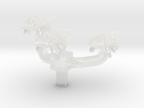 Hur'q Chidyat Swarm 1/7000 Attack Wing in Clear Ultra Fine Detail Plastic