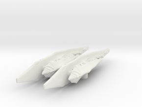 Hur'q Vridyat Ravager 1/10000 Attack Wing x2 in White Natural Versatile Plastic
