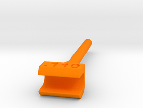 HO .110 Wheel Gauge v8 in Orange Smooth Versatile Plastic