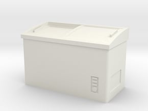 Restaurant Refrigerator 1/48 in White Natural Versatile Plastic