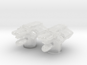 J-Class Freighter (KTL, Type 1) 1/7000 AW x2 in Clear Ultra Fine Detail Plastic