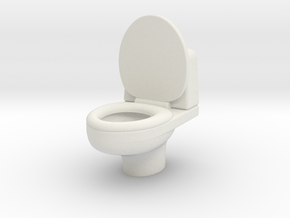 toilet_for_Barbie in White Natural Versatile Plastic