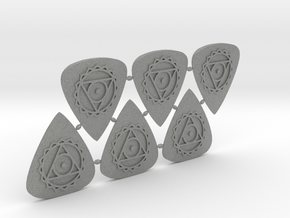 Vishuddha Guitar Pick (6 Pack) in Gray PA12