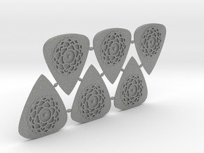 Sahasrara Guitar Pick (6 Pack) in Gray PA12