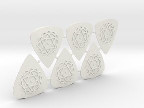 Anahata Guitar Pick (6 Pack) in Accura Xtreme 200