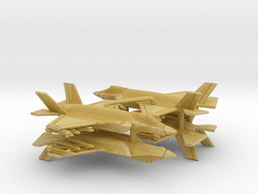 1:400 Scale F-35A (Loaded, Bays Closed, Gear Up) in Tan Fine Detail Plastic