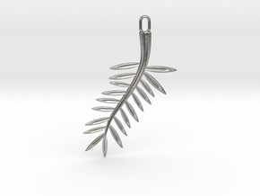 Palme d'or pendant in Natural Silver: Small