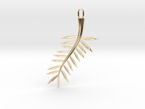 Palme d'or pendant in 14K Yellow Gold: Small
