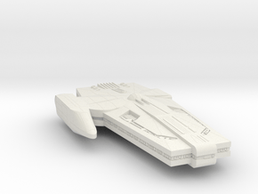 "Flatbed" Freighter in White Natural Versatile Plastic