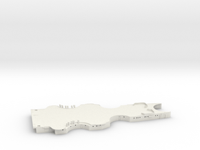 1/144 Bismarck Forward Structure Deck1 in White Natural Versatile Plastic
