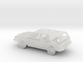 1/160 1981-84 Dodge Aries Station Wagon Kit in Clear Ultra Fine Detail Plastic
