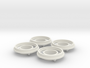 Contact holder front origin in White Natural Versatile Plastic