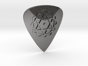 Anahata Guitar Pick (Metal) in Processed Stainless Steel 316L (BJT)