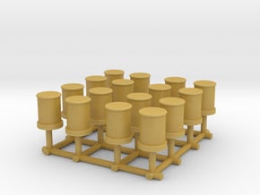 1/144 DKM Bollards Set 16pcs in Tan Fine Detail Plastic